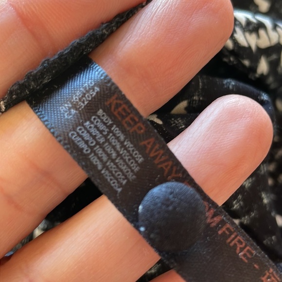 ANTHROPOLOGIE black and white mini heart print dress size small - Picture 7 of 14